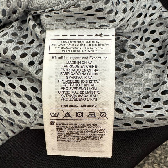 Men’s Adidas gray three tone windbreaker lightweight full zip jacket Medium - Picture 6 of 6